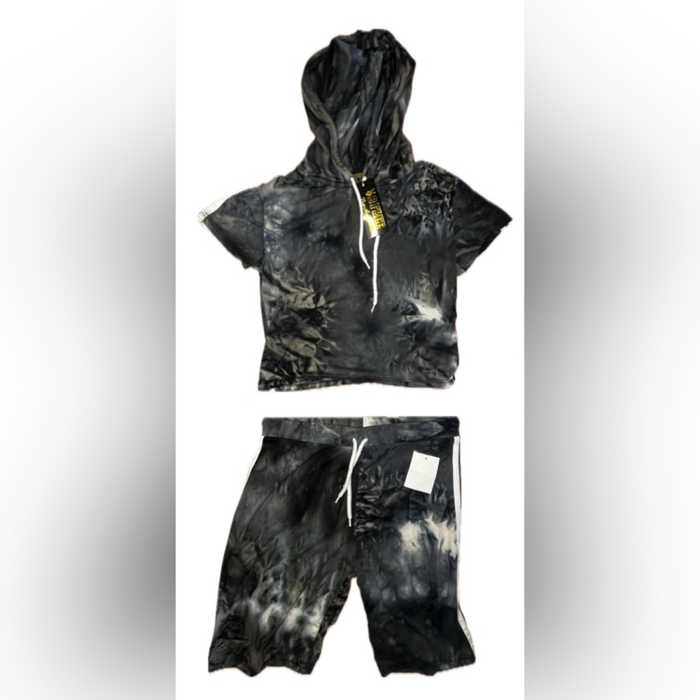 Cure Tie-Dye Hoodie and Shorts Set